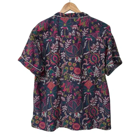 ROLLER RABBITRARE! Cotton/Silk Livy Lounge Set in Navy Paisley, Size Large